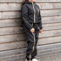 Supreme Products Active Show Rider Waterproof Onesie - Black/Gold additional 1