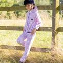 Supreme Products Child's Dotty Fleece Onesie - Lavish Lilac additional 3