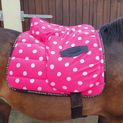 Supreme Products Dotty Fleece Saddle Pad - Paradise Pink additional 1
