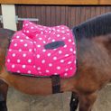 Supreme Products Dotty Fleece Saddle Pad - Paradise Pink additional 2