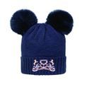The Princess and the Pony Bobble Hat by Little Rider - Navy/Peach additional 1