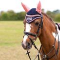 The Princess and the Pony Fly Veil By Little Rider - Navy/Peach additional 1