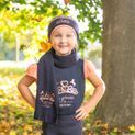 The Princess and the Pony Headband and Scarf Set by Little Rider - Navy/Peach additional 3