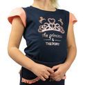 The Princess and the Pony T-Shirt by Little Rider - Navy/Peach additional 4