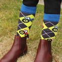 Tractor Collection Socks by Little Knight (Pack of 3) - Charcoal Grey/Red additional 1