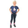Unicorn Magic Breeches by Little Rider - Navy/Pretty Pink additional 1