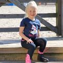 Unicorn Magic Breeches by Little Rider - Navy/Pretty Pink additional 4