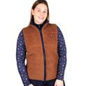 Hy Equestrian Elevate Style Teddy Fleece Gilet Brown additional 1