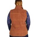 Hy Equestrian Elevate Style Teddy Fleece Gilet Brown additional 4