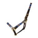 Hy Equestrian Polo Leather Head Collar - Navy/Fossil additional 4