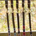 Benji &amp; Flo Sublime Polo Leather Dog Collar - Red/Navy/White additional 2