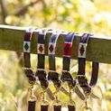 Benji &amp; Flo Sublime Polo Leather Dog Collar - Red/Navy/White additional 4