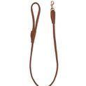 Benji &amp; Flo Superior Rolled Leather Dog Lead - Tan/Rose Gold additional 3