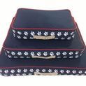 Companion Country Dog Mattress - Navy/White/Red Binding additional 2