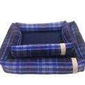 Companion Country Snuggle Dog Bed - Navy Check additional 1
