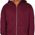 Casual Classics Ringspun Blended 280 Core Zip Hood - Burgundy additional 1
