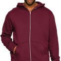 Casual Classics Ringspun Blended 280 Core Zip Hood - Burgundy additional 13