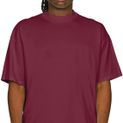 Casual Classics Ringspun Combed 220 Oversize Extended Neck T-Shirt - Burgundy additional 3