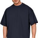 Casual Classics Ringspun Combed 220 Oversize Extended Neck T-Shirt - Navy Blue additional 3