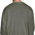 Casual Classics Premium Combed 330 Acid Wash Oversized Sweatshirt - Faded Khaki Olive additional 5