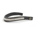 Whitaker Bb105 Chunky Crystal Browband Black/Silver additional 1