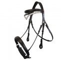 Whitaker Br072 Lynton Snaffle Bridle with 2 Browbands Black additional 1