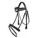 Whitaker Br073 Lynton Flash Bridle with 2 Browbands Black additional 1
