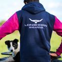 Longhorn Shearing Long Tail Hoodie - Hampshire Blue/Pink additional 3