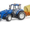 Bruder New Holland T5.120 with Frontloader 1:16 additional 1