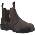 Amblers FS128 Hardwearing Pull On Safety Dealer Boot Brown additional 2