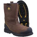 Amblers FS223 Goodyear Welted Waterproof Pull on Industrial Safety Boot Brown additional 3