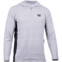 Caterpillar Coolmax Quarter Zip Hoodie Heather Grey additional 4