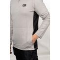 Caterpillar Coolmax Quarter Zip Hoodie Heather Grey additional 8