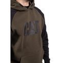 Caterpillar Raglan Hooded Sweatshirt Army Moss/Black additional 6
