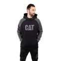 Caterpillar Raglan Hooded Sweatshirt Black/Magnet additional 1