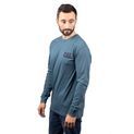 Caterpillar Trademark Banner Long Sleeve T-Shirt Teal additional 3