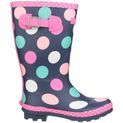 Children's Cotswold Dotty Jnr Pull On Wellington Boot Multicoloured additional 5