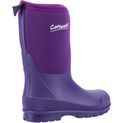 Children's Cotswold Hilly Neoprene Wellington Boot Purple additional 3