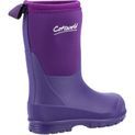 Children's Cotswold Hilly Neoprene Wellington Boot Purple additional 4