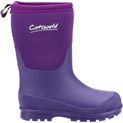 Children's Cotswold Hilly Neoprene Wellington Boot Purple additional 8