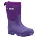 Children's Cotswold Hilly Neoprene Wellington Boot Purple additional 12