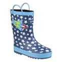 Children's Cotswold Sprinkle Junior Wellington Boot Dark Blue &amp; White additional 5