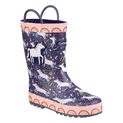 Children's Cotswold Sprinkle Junior Wellington Boot Purple/Pink &amp; White additional 5
