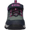 Children's Hi-Tec Blackout Low Boots Dark Forest/India Ink/Pink additional 3