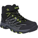 Children's Hi-Tec Blackout Mid Boots Black/Lime additional 1