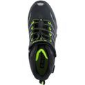 Children's Hi-Tec Blackout Mid Boots Black/Lime additional 5
