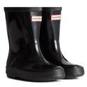 Children's Hunter Kids First (Gloss) Wellington Black additional 1