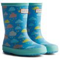 Children's Hunter Kids Rain Cloud Boot Blue Rain Clouds additional 1