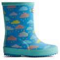 Children's Hunter Kids Rain Cloud Boot Blue Rain Clouds additional 4
