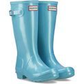Children's Hunter Original Pearlised Wellington Boots Pool Blue additional 1